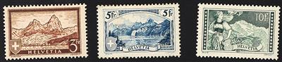 * - Schweiz Nr. 226/28 (Landschaften), - Briefmarken