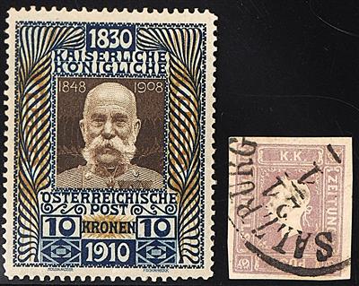 gestempelt/*/Briefstück - Sammlung Österr. Monarchie ab 1850 mit Lombardei, - Stamps