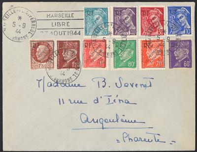 Poststück - Frankreich, - Briefmarken