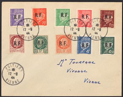 Poststück - Frankreich, - Briefmarken