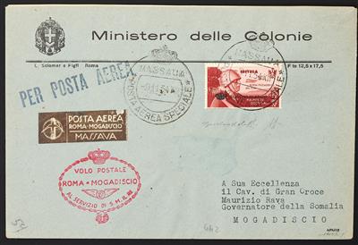 Poststück - Italienisch Eritrea, - Známky