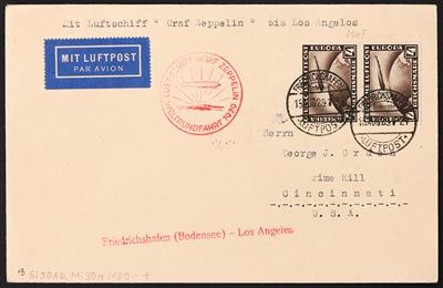 Poststück - Kl. Partie Zeppelinpost 1929, - Francobolli