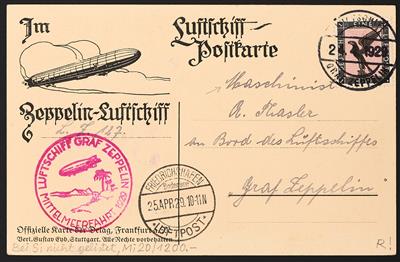 Poststück - Mittelmeerfahrt 1929, - Briefmarken