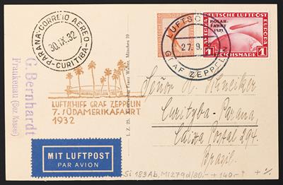Poststück - Partie Zeppelinpost 1932, - Známky