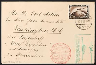 Poststück - Partie Zeppelinpost aus 1931, - Briefmarken