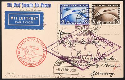 Poststück - Südamerikafahrt 1930, - Briefmarken