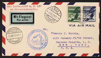 Poststück - 1. Amerikafahrt 1929, - Stamps