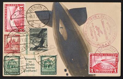 Poststück - 1. Südamerikafahrt 1932, - Známky
