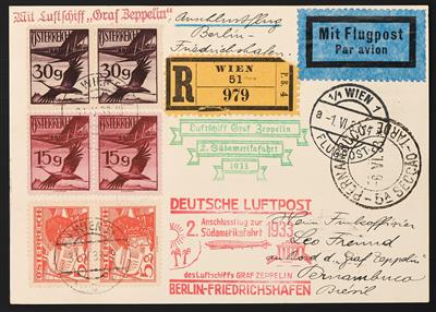 Poststück - 1. Südamerikafahrt 1933, - Stamps