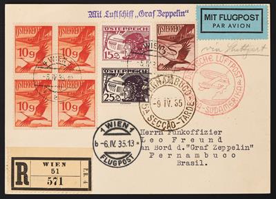 Poststück - 1. Südamerikafahrt 1935, - Briefmarken