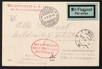 Poststück - 2. Schweizfahrt 1930, - Známky