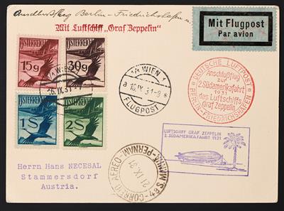 Poststück - 2. Südamerikafahrt 1931, - Známky
