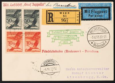 Poststück - 2. Südamerikafahrt 1933, - Známky