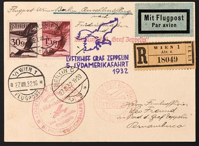 Poststück - 5. Südamerikafahrt 1932, - Stamps