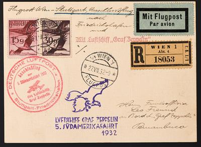 Poststück - 5. Südamerikafahrt 1932, - Známky