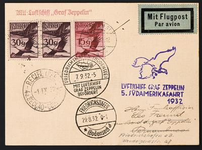 Poststück - 5. Südamerikafahrt 1932, - Briefmarken