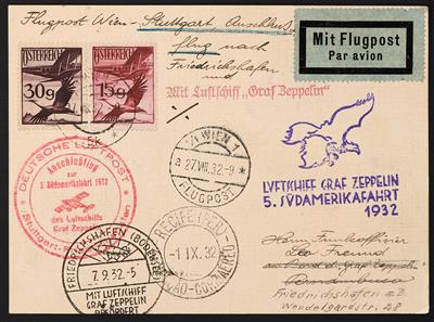 Poststück - 5. Südamerikafahrt 1932, - Stamps