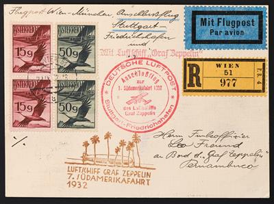 Poststück - 7. Südamerikafahrt 1932, - Stamps