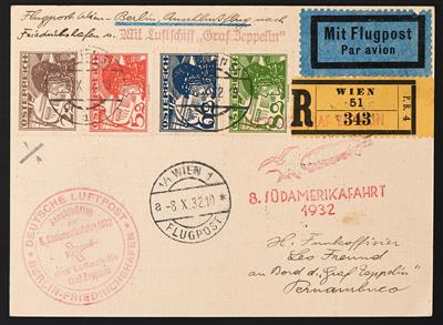 Poststück - 8. Südamerikafahrt 1932, - Francobolli