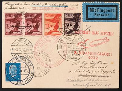 Poststück - 8. Südamerikafahrt 1932, - Známky