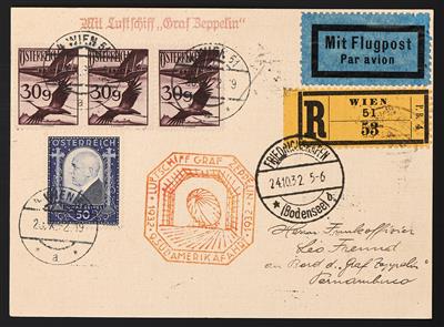 Poststück - 9. Südamerikafahrt 1932, - Známky