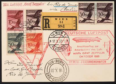 Poststück - Chicagofahrt 1933, - Briefmarken