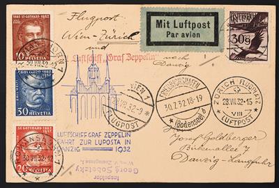 Poststück - Danzig-Fahrt zur LUPOSTA 1932, - Francobolli