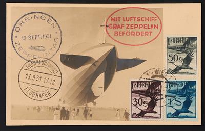 Poststück - Fahrt nach Öhringen 1931, - Briefmarken