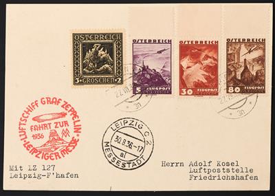 Poststück - Fahrt zur Leipziger Messe 1936, - Briefmarken