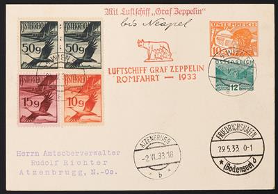 Poststück - Italienfahrt 1933, - Stamps