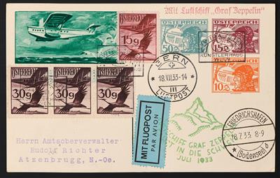 Poststück - Schweizfahrt 1933, - Briefmarken