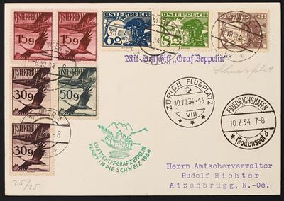 Poststück - Schweizfahrt 1934, - Stamps