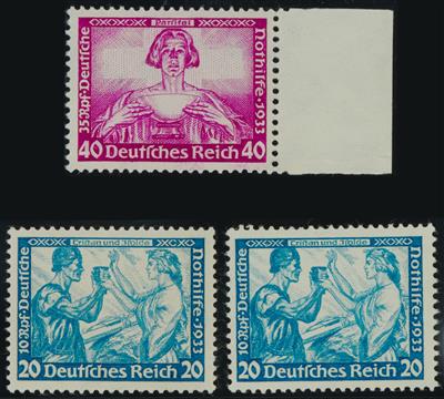 ** - D.Reich Nr. 499 A/507 B und 500 B, - Briefmarken