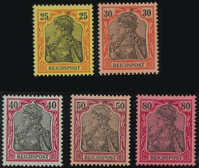 ** - D.Reich Nr. 53/62 (2 Pfg. bis 80 Pfg.) feinst postfr., - Známky