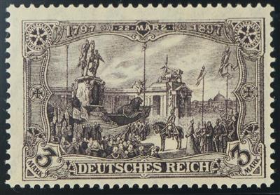 ** - D.Reich Nr. 96 A Ib (3 Mk.) mit Fotoattest Dr. Hochstädter, - Stamps