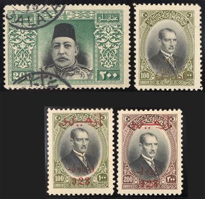 */**/gestempelt - Reichh. Sammlung  TÜRKEI Ausg. 1863/1986 m. Portom., - Briefmarken