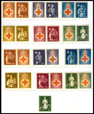 ** - Kroatien - Sammlung 1941/1945. Tls. spezialisiert - Briefmarken