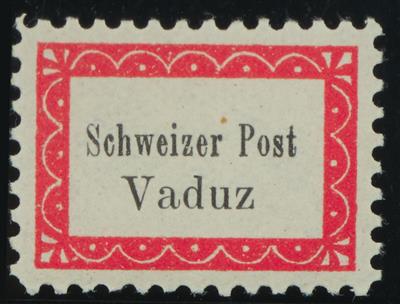 ** - Liechtenstein - Botenpost Etikette Vaduz - Sevelen 1918 Mi. nr. 1 A (21. Marke der Bogenhälfte I), - Známky