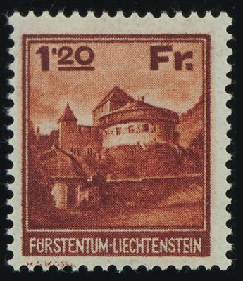 ** - Liechtenstein Nr. 120/21 mit Fotoattest Reinhardt, - Známky