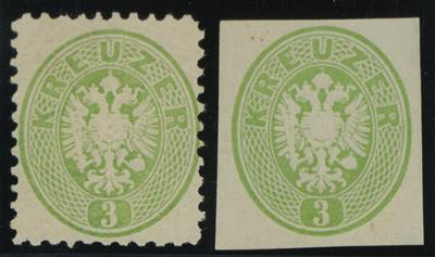 ** - Österr. 1863 - Neudruck 1884 der Nr. 31/34, - Francobolli