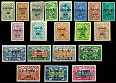 ** - Österr. 1921 "Hochwasserserie" - Briefmarken