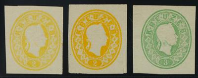 ** - Österr. Ausg. 1860/1861 -Fellner - Neudruck der 2 Kr. gelb und orange, - Stamps