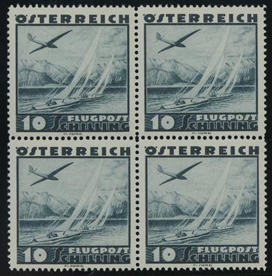 ** - Österr. Flugp. 1935 kpl. im postfr. Viererbl., - Briefmarken