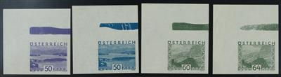 ** - Österr. Kl. Landschaft (Nr. 530/43 U) kpl. alle ungezähnt mit Randbalken, - Známky