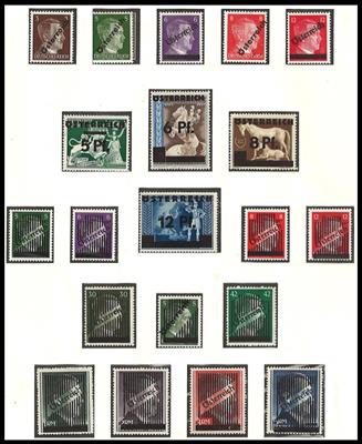 ** - Sammlung Österr. 1945/2001 mit Gitter, - Stamps