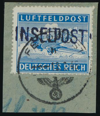 Briefstück - D. Feldpost Nr. 11B mit Entwertung vom 12.2. 1945, - Briefmarken