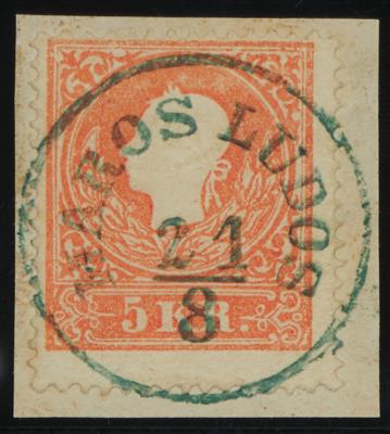 Briefstück - Österr. Nr. 13II, - Briefmarken