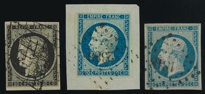 gestempelt/Briefstück - Frankreich Nr. 3x, - Briefmarken