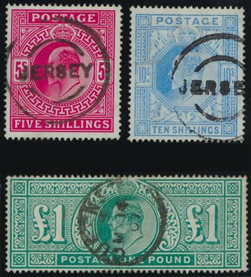 gestempelt - Großbrit. Nr. 116/17 A m. Stpl. JERSEY, - Briefmarken