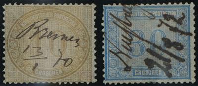 gestempelt/*/(*) - Sammlung Nordd. Postbez. u. Elsaß-Lothringen Ausg. 1868/70 - versch. Erh., - Stamps